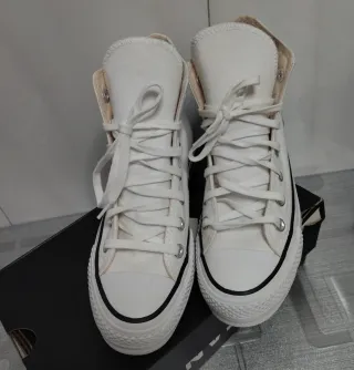 Converse blancas plataforma talla 35