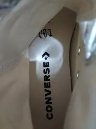 Converse blancas plataforma talla 35