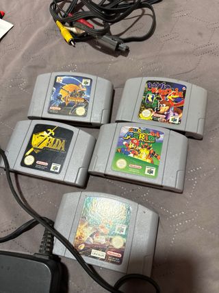Nintendo 64 Consola + mando + 5 juegos