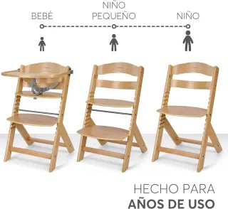 Trona KikkaBoo NORDY Madera Bebé Evolutiva