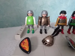 Lote Playmobil Caballeros Dragón y con tripa WQ