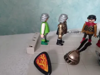 Lote Playmobil Caballeros Dragón y con tripa WQ