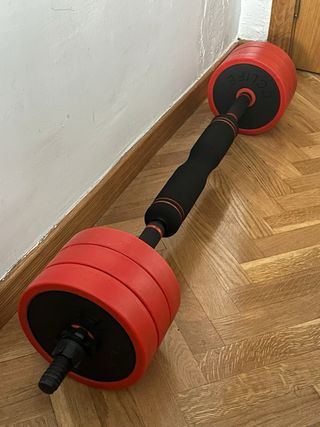 Juego de discos de pesas + Banco musculación