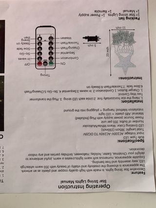 Luces de Navidad Estrella Multicolor