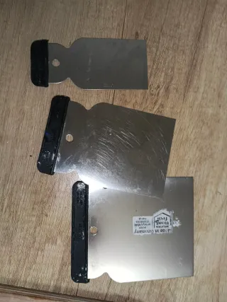 Lote Espátulas Alisado inoxidables