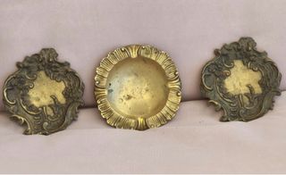 Ceniceros de Bronce Vintage (Set de 3)