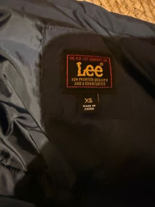 Chaqueta acolchada azul marino Lee
