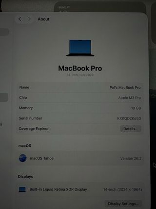 Apple MacBook Pro 14” M3 Pro 2023