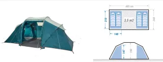 Tienda de campaña 4 personas