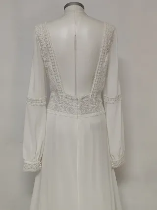 Vestido Novia Rosa Clará Modelo Cabana