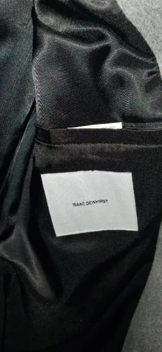 Abrigo elegante y entallado gris lana Talla M