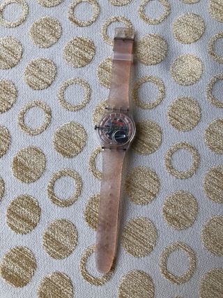 Reloj Swatch Marrón y Dorado