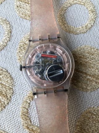 Reloj Swatch Marrón y Dorado