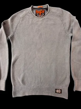 Maglia Superdry Uomo Cotone Grigia