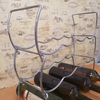 Botellero Acero Inox. para 12 botellas.