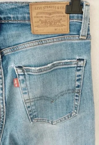 Jeans uomo Levi's, modello 512, tg 42, cotone