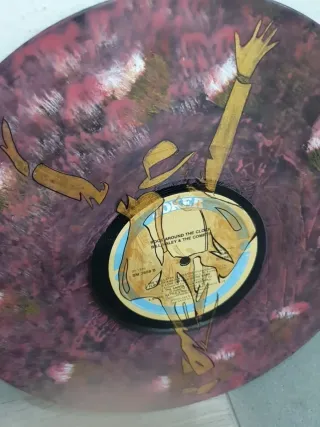 Disco vinile decorato