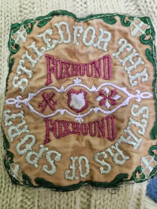 Cardigan vintage anni '80 giallo a trecce