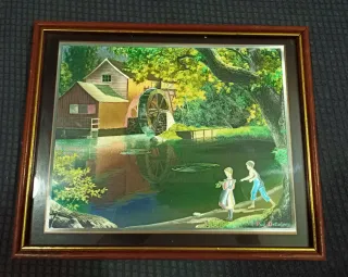 Litografía Paul Detlefsen "El Arroyo del Molino"