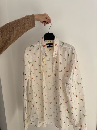 Camisa Colours & Sons Estampada Pájaros Talla L