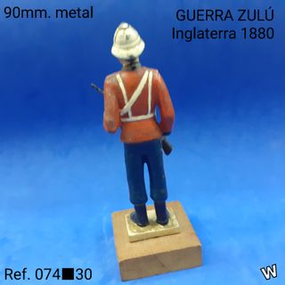 Soldado Plomo Guerra Zulú Inglaterra 1880
