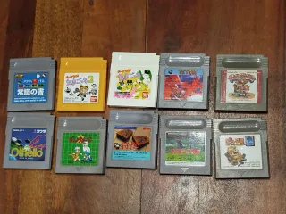 Lote 10 juegos Game Boy Japoneses