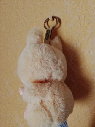 Labubu marrón peluche llavero