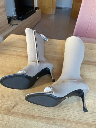 Botas Zara Beige Talla 39