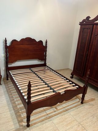 Cama Matrimonio Madera Maciza