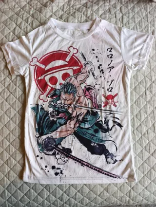 Camisetas niño One Piece y Demon Slayer Talla 130