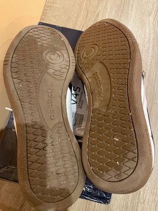 Zapatillas Reebok de piel blancas y marrones