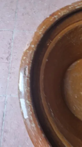Cuenco antiguo barro matanza