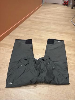 Pantalón de esquí verde oliva y negro