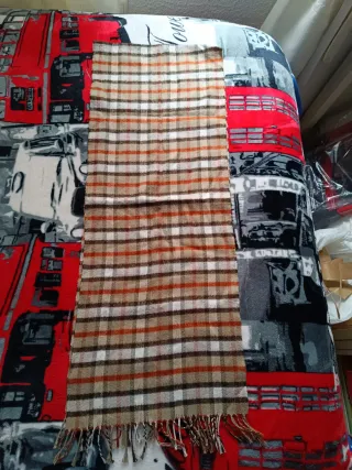 Bufanda de cuadros hombre