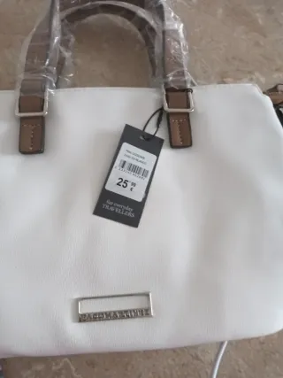 Bolso Paco Martínez blanco y marrón