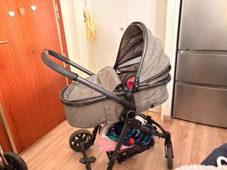 Cochecito plegable gris