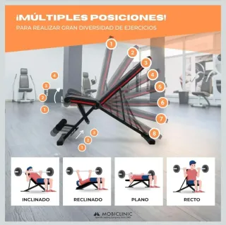 Banco musculación plegable Nuevo