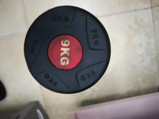 Mancuernas 15kg (x2) Hexagonales + 9Kgs (x2) + PU