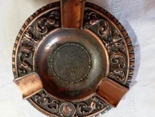 Cenicero Vintage cobre Decorado