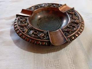 Cenicero Vintage cobre Decorado