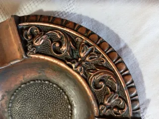 Cenicero Vintage cobre Decorado