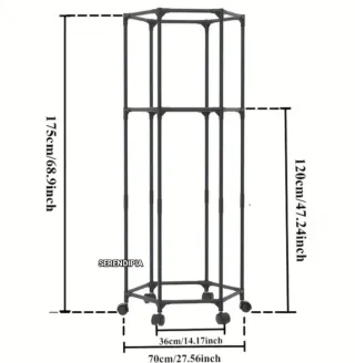 2 PERCHEROS HEXAGONALES ORGANIZADORES GIRATORIOS.