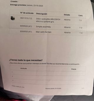 Sillón reclinable relax tela gris