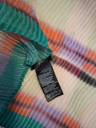 Fular Parfois cuadros verde y naranja