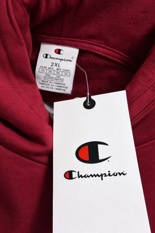 Sudadera Champion Granate Nueva con Etiquetas