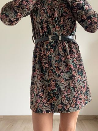 Vestito velluto fantasia floreale