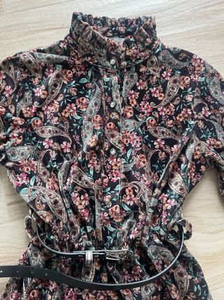 Vestito velluto fantasia floreale