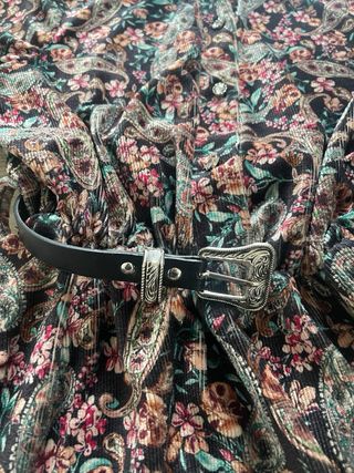 Vestito velluto fantasia floreale