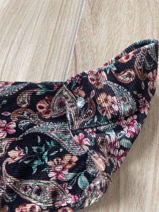 Vestito velluto fantasia floreale