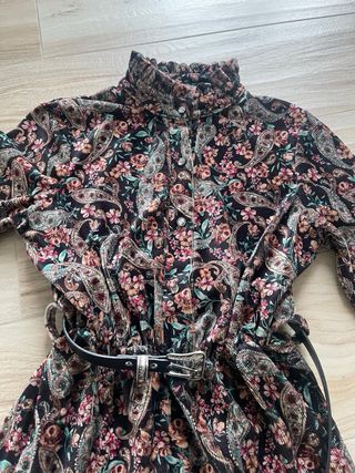 Vestito velluto fantasia floreale